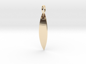Surfboard in 14k Gold Plated Brass