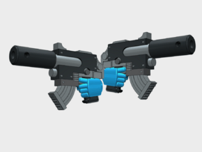 20x Standard M2 Suppressor Pistols (L&R) in Tan Fine Detail Plastic