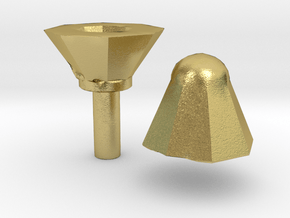 Magical Engine Mk. II - Funnel (Cap) & Dome in Natural Brass