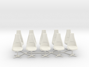 Star Trek - Bridge Chairs in White Natural Versatile Plastic