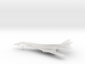 Rockwell B-1B Lancer (swept wings) in Clear Ultra Fine Detail Plastic: 1:700