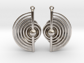 Earthlayers - Drop Earrings in Rhodium Plated Brass