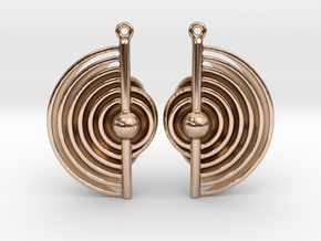Earthlayers - Drop Earrings in 9K Rose Gold 