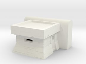 Atlantic Wall Bunker 1/87 in White Natural Versatile Plastic