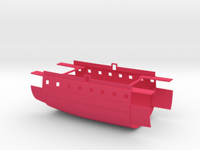 1/200 La Gloire Midships (Open Gunports) in Pink Smooth Versatile Plastic