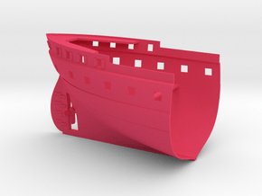 1/200 La Gloire Stern (Open Gunports) in Pink Smooth Versatile Plastic