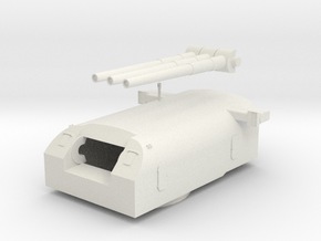 1/72 USS 8in (203 mm)/55 caliber Turret SET in White Natural Versatile Plastic