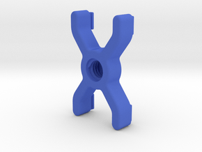 Mounting Clip in Blue Smooth Versatile Plastic