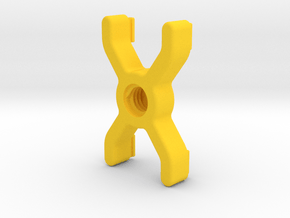 Mounting Clip in Yellow Smooth Versatile Plastic