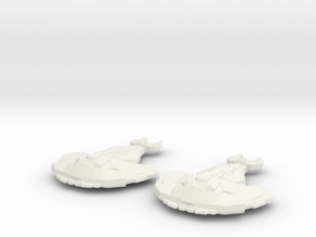 Cardassian Science Ship (Infinite) 1/10000 AW x2 in White Natural Versatile Plastic