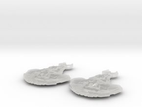 Cardassian Science Ship (Infinite) 1/10000 x2 in Clear Ultra Fine Detail Plastic