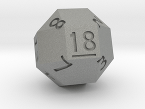 d18 Pseudo-Rhombicuboctahedron in Gray PA12