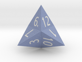 d12 Glued Tetrahedra in Natural Full Color Nylon 12 (MJF)