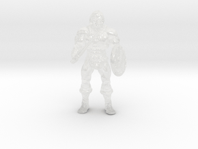 He-man miniature model fantasy games DnD rpg hero in Clear Ultra Fine Detail Plastic