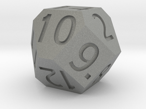 d14 Cuboctahedron Variant in Gray PA12
