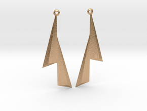 Sails - Drop Earrings in Natural Bronze