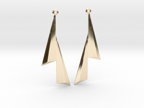Sails - Drop Earrings in 14k Gold Plated Brass
