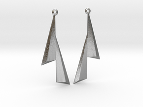 Sails - Drop Earrings in Natural Silver