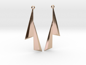 Sails - Drop Earrings in 9K Rose Gold 