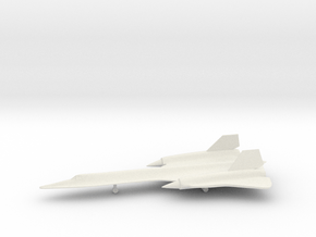 Lockheed SR-71 Blackbird in White Natural Versatile Plastic: 1:200