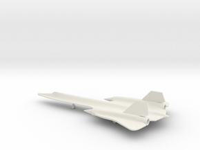Lockheed SR-71 Blackbird in White Natural Versatile Plastic: 1:285 - 6mm
