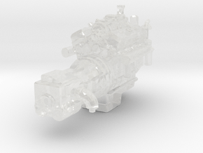 1/87th 8V71 Detroit Diesel Engine for Semi Trucks in Clear Ultra Fine Detail Plastic