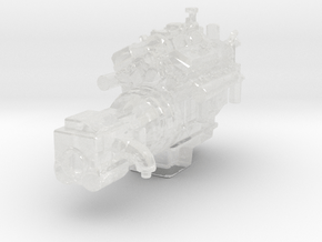 1/64th 8V71 Detroit Diesel Engine for Semi Trucks in Clear Ultra Fine Detail Plastic