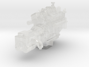 1/50th 8V71 Detroit Diesel Engine for Semi Trucks in Clear Ultra Fine Detail Plastic