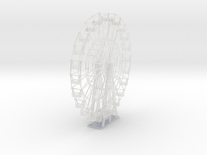 Ferris Wheel - 24 seat - Nscale in Clear Ultra Fine Detail Plastic