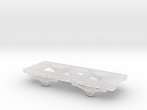 1/87 HOn1/2 chassis for 2axis car  in Clear Ultra Fine Detail Plastic