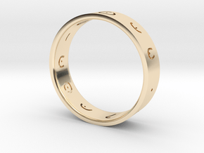 Sòma Ring in 14k Gold Plated Brass: 7 / 54