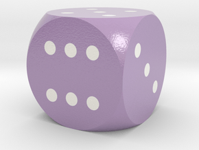 d6 Sphere Dice "Electric Six" (pips) in Smooth Full Color Nylon 12 (MJF)