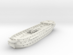1/600 USS Delaware (1820) No Masts in White Natural Versatile Plastic