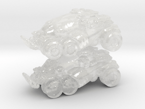 Armadillo APC 6mm vehicle miniature models set GOW in Clear Ultra Fine Detail Plastic