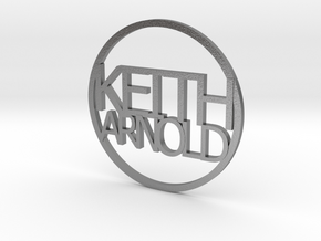 Personalized coin Keith Arnold v3 in Natural Silver