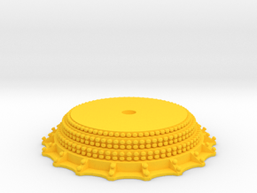 CHAOS - Center Piece in Yellow Smooth Versatile Plastic