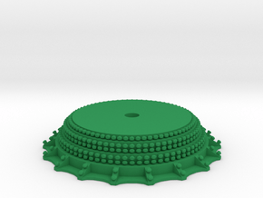 CHAOS - Center Piece in Green Smooth Versatile Plastic