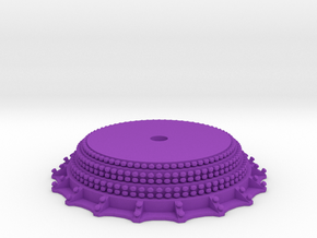 CHAOS - Center Piece in Purple Smooth Versatile Plastic
