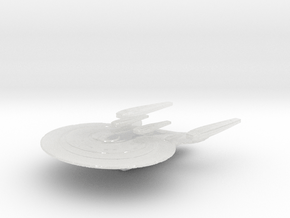 Lafayette class starship in Clear Ultra Fine Detail Plastic