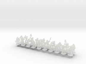 Chaos Hoard: Beastmen Axes (EPIC) in Clear Ultra Fine Detail Plastic: Small
