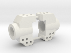 Rear Hubs for  Dyna Blaster / Storm TRF201x in White Natural Versatile Plastic