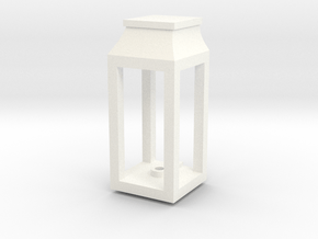 1:12 Wall Single Lantern (0.089in hole) in White Processed Versatile Plastic