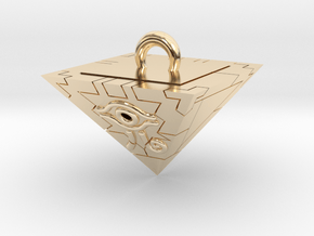 Millennium Puzzle Charm - Yu-gi-oh! in 9K Yellow Gold 
