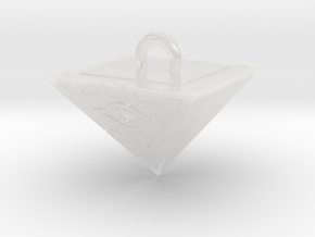 Millennium Puzzle Charm - Yu-gi-oh! in Clear Ultra Fine Detail Plastic