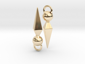 Ishtar Earrings in 14k Gold Plated Brass