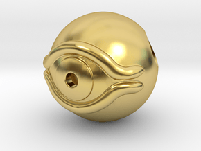 Millennium Eye Pendant in Polished Brass