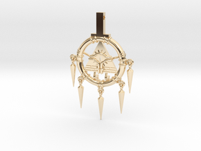 Mini Billennium Ring (Gravity Falls X Yu-gi-oh!) in 14k Gold Plated Brass