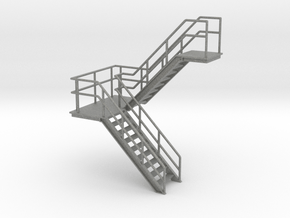 O Scale Stairs 76mm in Gray PA12