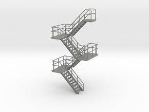 O Scale Stairs 148mm in Gray PA12
