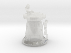 SNOW TURRET 1/144 W SOLDIER in Clear Ultra Fine Detail Plastic